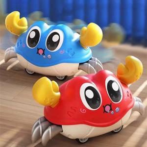 크롤링 크랩 배 시간 걷기 춤 장난감 아기 감각 장난감 유아 학습 크롤링 선물 더블 포스 걷기 크롤링 장난감