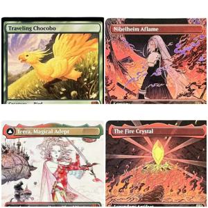 FIN (Vivi Ornitier/Buster Sword/Y'shtola Rhul) 홀로 마법 프록시 카드 품질 프록시 수집 보드 게임 트레이딩 카드