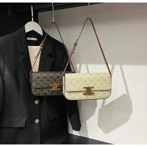 2025 여성용 부드러운 가죽 작은 사각 가방 — 휴대용 겨드랑이/크로스백, 일상 및 외출용 패션