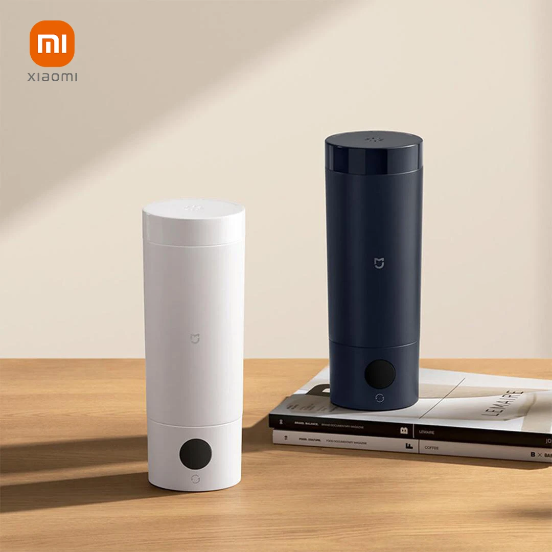 원래 XIAOMI Mijia 휴대용 전기 주전자 2 보온병 컵 빠른 물 보일러 350ml 스마트 온도 절연 주전자 여행