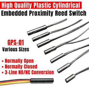 GPS-01 리드 스위치, 상시 개폐 자기 제어 근접 센서 GPS-01B, 4*18mm, 5*15mm, 20mm, 25mm, 6*30mm, NO/NC, 38mm, 5 개
