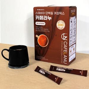 카페라누 스테비아 단백질 커피 1세트(100개입) 무설탕 커피믹스 제로슈가 프로틴 믹스커피