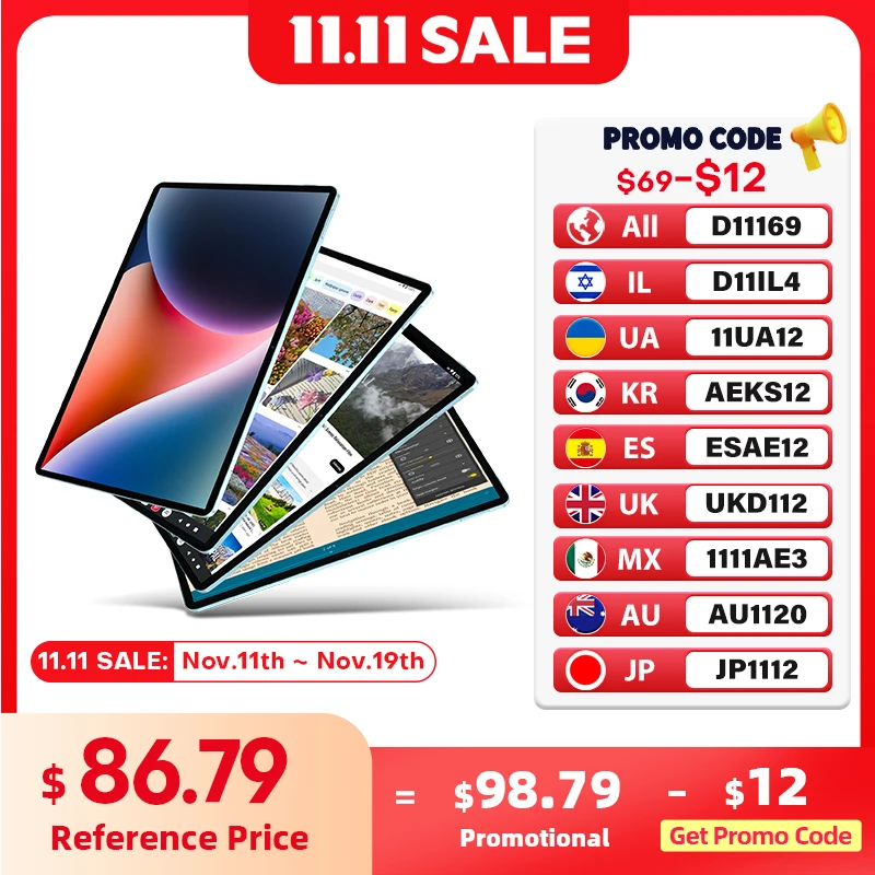 텍슬라스트 P50 태블릿 11인치 HD 디스플레이 6GB 램 128GB 저장용량 유니소크 T606 옥타코어 8000mAh 배터리 안드로이드 14 L1 태블릿 LTE(4G) 버전