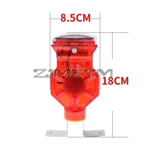 태양열 구동 LED 비콘 라이트 조명 제어 건설 깜박이는 조명 제어 도로 교통 장벽 신호 경고등