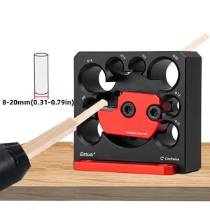 조정 가능한 Dowel Maker Jig 8mm-20mm 카바이드 블레이드 포함 목공 전기 드릴 밀링 Dowel Round Rod 보조 도구