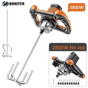 2800W/3000W 산업용 등급 믹서 6 기어 조절 가능한 속도 휴대용 페인트 시멘트 석고 모르타르 코팅 믹서 퍼티 파우더 220V