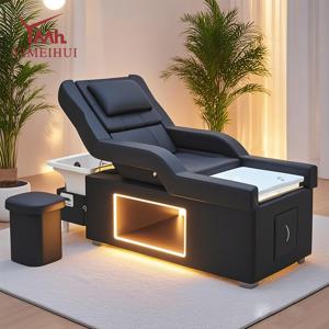 맞춤형 미용실 가구 헤드 테라피 베드 태국식 샴푸 베드 스파 헤어 세척 베드 (볼과 발 받침대 포함)