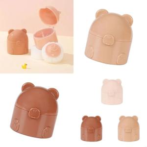 C5AA 친화적 인 플라스틱 베이비 파우더 퍼프 컨테이너 유아용 보안 뚜껑