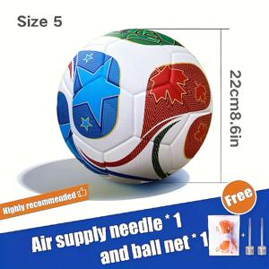 2026 고품질 축구공 표준 사이즈 5 청소년 및 성인 훈련 및 경기용 무봉제 방수 축구공