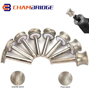 유리 옥 세라믹 선명을위한 2-12mm 오목 다이아몬드 그라인딩 휠 로타리 그라인딩 도구 연마 휠 생크 직경 6mm