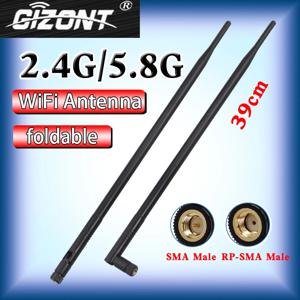 Externa WiFi 안테나 2.4G 5.8G 12dBi 이득 RP SMA 무선 Netword 카드 라우터 네트워크 부스터 안테나 용 접이식 공중