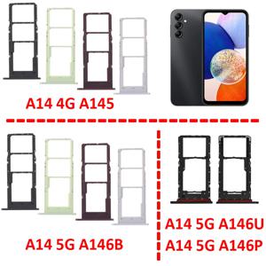 삼성 갤럭시 A14 4G A145 전화에 대 한 Sim 카드 트레이 A14 5G A146 A146U에 대 한 새로운 SIM 칩 마이크로 SD 슬롯 어댑터 홀더