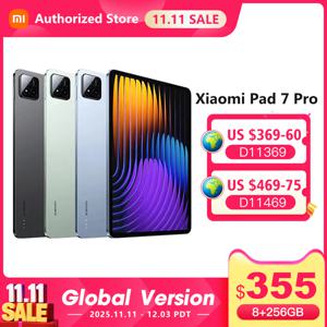 샤오미 패드 7 프로 글로벌 버전 미 태블릿 스냅드래곤 8s 3세대 아드레노 GPU 11.2인치 3.2K 144Hz 디스플레이 67W 하이퍼차지 8850mAh