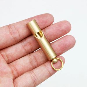 하이 퀄리티 황동 호루라기 비상 호루라기 키체인, 야외 캠핑 생존, 인명 구조, 애완 동물 훈련