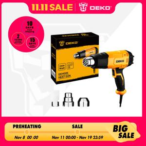 DEKO DKHG06 2000W 히트 건 2 온도 조절 3 액세서리 고급 전기 핫 에어 건 전동 공구
