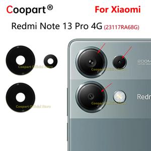 Xiaomi Redmi Note 13 Pro 4G 교체 용 Coopart 후면 카메라 유리 렌즈 (접착 스티커 포함)