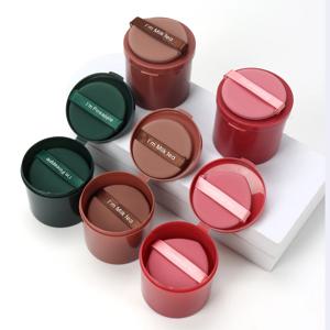 Karsyngirl 7 개/상자 딸기 화장품 퍼프 세트 더블 사이드 여성 소프트 메이크업 스펀지 뷰티 메이크업 파우더 도구