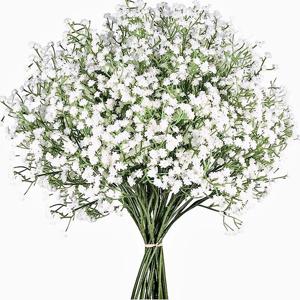 1Pcs 108Heads 63cm 아기 호흡 인공 꽃 플라스틱 Gypsophila DIY 꽃 꽃다발 수제 웨딩 파티 홈 장식
