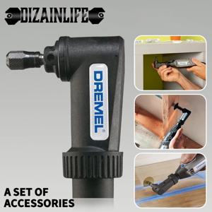 Dremel 575 액세서리 용 직각 부착 변환기 Dremel 4000 3000 8200 275 전기 그라인더 키트에 맞는 회전 도구