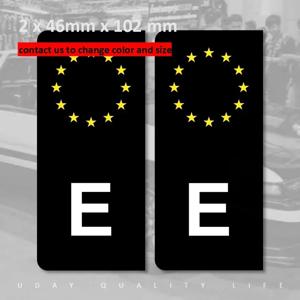 스페인 E 자동차 번호판 EU VRI 코드 자동차 스티커 비닐 방수 비바람에 견디는 앞 유리 트럭 차고 06 Nfs
