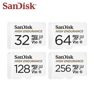 기존 SanDisk 고내구성 마이크로 SD 카드 MicroSDHC 32GB V30 C10 MicroSDXC 64GB 128GB 256GB 대시 카메라 용 메모리 카드