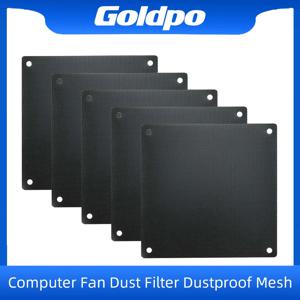 5PCS 80mm 90mm 120mm 140mm Cuttable 검정색 PVC PC 팬 먼지 필터 방진 케이스 컴퓨터 메쉬 냉각 초 미세 방진 커버