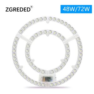 Led 패널 220V 천장 조명 교체 Led 모듈 72W 원형 원형 라이트 패널 보드 천장 팬 조명에 대 한 6000K/4000K 모듈