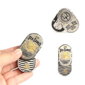 Zhi Shang Tan Bing Shark 기계식 Fidget 슬라이더 ADHD 금속 EDC Fidget 장난감 사무실 책상 장난감 불안 스트레스 릴리프 장난감