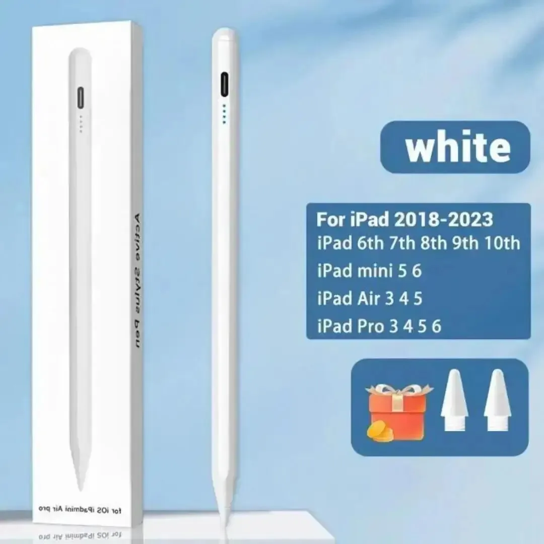 Apple iPad 용 스타일러스 펜 iPad 연필 액세서리 용 손바닥 거부 전원 디스플레이 2022 2021 2020 2019 2018 Pro Air Mini Stylus