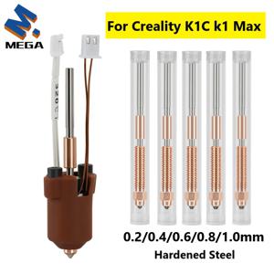 Creality K1C K1 Max Hotend 세라믹 가열 블록 키트 3D 프린터 부품 퀵 스왑 노즐 키트 열 브레이크 저항 핫 엔드