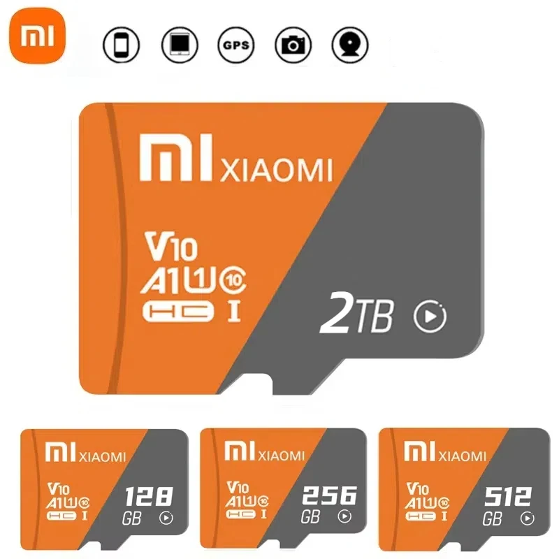 Xiaomi 2TB 고속 TF/SD 카드 메모리 카드 TF SD 초고속 읽기 쓰기 512GB 1TB 미니 메모리 카드 클래스 10 카메라/전화용