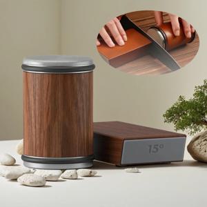 새로운 롤링 나이프 샤프너 양면 다이아몬드 샤프닝 스톤 15_20 °   주방용 자기 각도 롤러 샤프닝