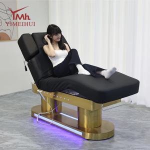 럭셔리 속눈썹 침대 히팅 틸팅 4 모터 살롱 페이셜 래쉬 뷰티 베드 스파 의료용 마사지 테이블