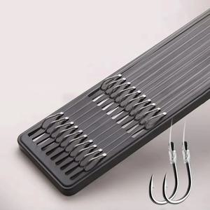 10개/세트 이중 훅 낚싯줄 고강도 실 및 스위블 낚시 액세서리 실 스위블 훅 키트 포함