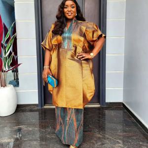 여성용 아프리카 의류 2피스 세트 탑 및 스커트 수트 다쉬키 안카라 터키 의상 가운 플러스 사이즈 웨딩 파티 드레스