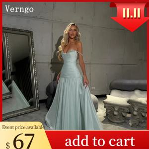 Verngo 블루 쉬폰 이브닝 드레스 오프 숄더 인어 공식 행사 드레스 우아한 아플리케 댄스 파티 가운 맞춤형