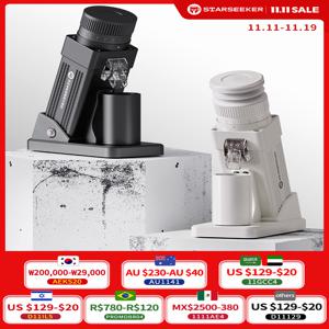 스타시커 E55Pro 전동 커피 그라인더 55MM 티타늄 콘 버 무단계 조절 에스프레소 브루 커피 원두 분쇄기 블랙