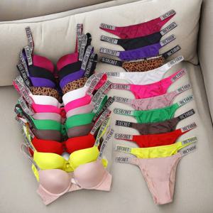 여성의 새로운 패션 섹시한 란제리 스포티 클래식 패딩 조절 가능한 푸시 업 V 란제리 세트 S 속옷 세트