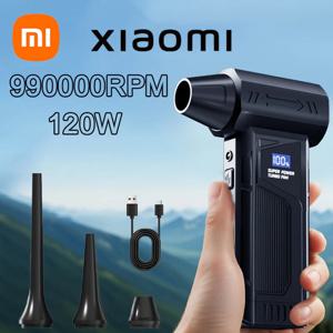샤오미 무선 제트 팬 브러시리스 모터 터보 에어 블로어 차량 청소용 LED 라이트 디지털 디스플레이 휴대용 야외 사용