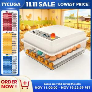 16/36개 계란 용량 자동 스마트 계란 부화기 가정용 소형 부화기 닭 오리 거위 비둘기 회전 검사용