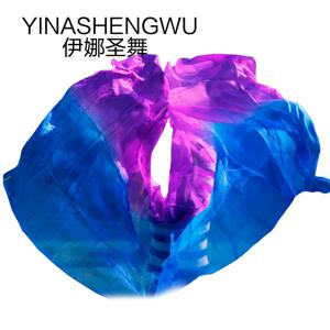 여성 밸리 댄스 100% 베일 최신 순수 실크 밸리 댄스 베일 밸리 댄스 스카프 실크 베일 연습 무대 공연