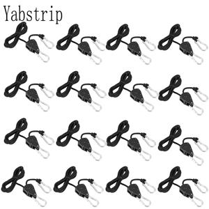 Yabstrip 조절 가능한 랜야드 걸이, 1/8 인치, 텐트 선풍기, 식물 성장 램프, 로프 래칫 행거, 풀리 리프팅 풀리 후크