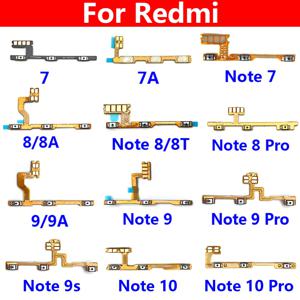 전원 켜기 끄기 볼륨 카메라 키 버튼 스위치 Xiaomi Redmi 용 플렉스 케이블 7 7A 8 8A 9 9A 참고 7 8 8T 9 10 Pro 9s MI 10T Lite 10