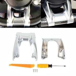 메르세데스 벤츠 AMG 2019 + 스포츠 W177 W247 A B C E CLS 클래스 W205 W213 W257 CLA C118 용 자동차 조향 플랫 휠 하부 트림 커버