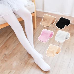여름 봄 캔디 컬러 키즈 팬티 스타킹 발레 댄스 스타킹 소녀 스타킹 어린이 벨벳 솔리드 화이트 팬티 스타킹