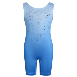 여아용 레오타드, 체조 댄스 발레 탱크, 반짝이는 원피스