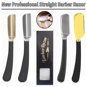 새로운 Baber 수염 스트레이트 에지 면도기 남성 제모 도구 접이식 아연 합금 안전 스테인레스 스틸 면도기 칼 홀더