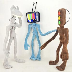 구부릴 수 있는 사이렌 헤드 봉제 장난감, 사무실 장식, 스탠딩 사이렌 헤드, 박제 장난감, 데스크탑 장식품, 봉제 인형, 55cm