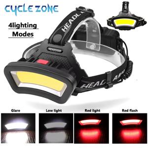 COB 헤드램프 광범위 조명 헌팅용 헤드라이트 초강력 낚시 캠핑 랜턴 헤드라이트 충전식 램프