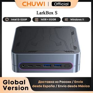 CHUWI LarkBox S 미니 PC 코어 1220P, 16GB RAM, 512GB SSD, 게임용 PC UHD 그래픽 데스크탑 컴퓨터, 윈도우 11, RGB 조명